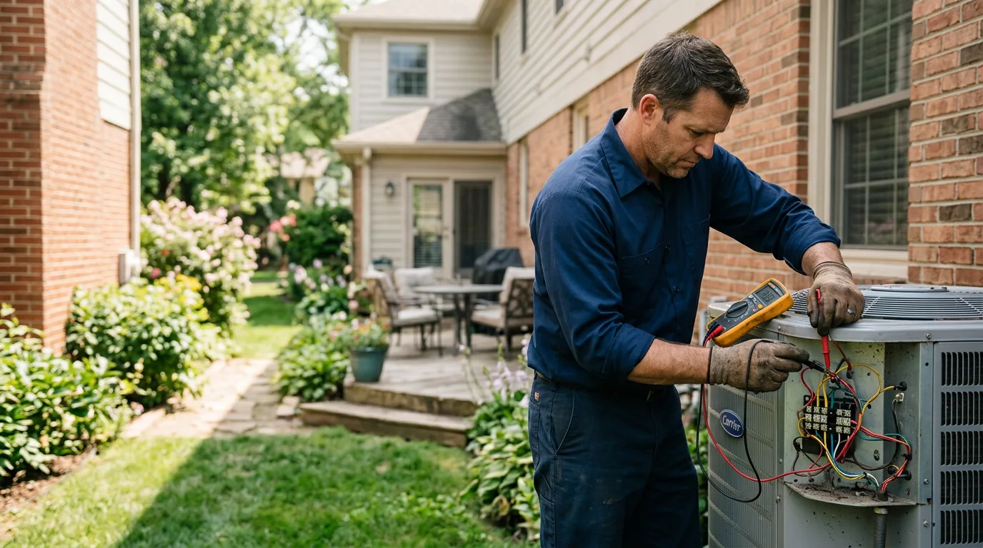HVAC technician working near Lake Harmony, PA